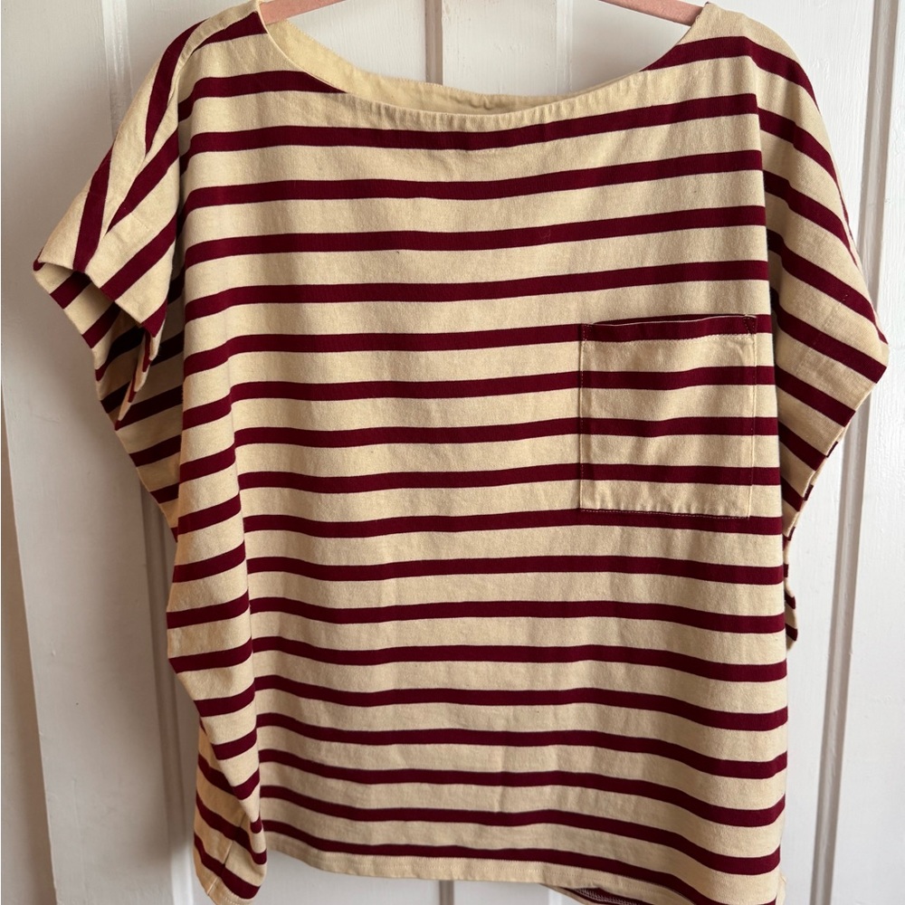 J. Crew Boatneck muscle T-shirt in stripe mariner cotton
